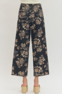 Floral Wide Leg Pants