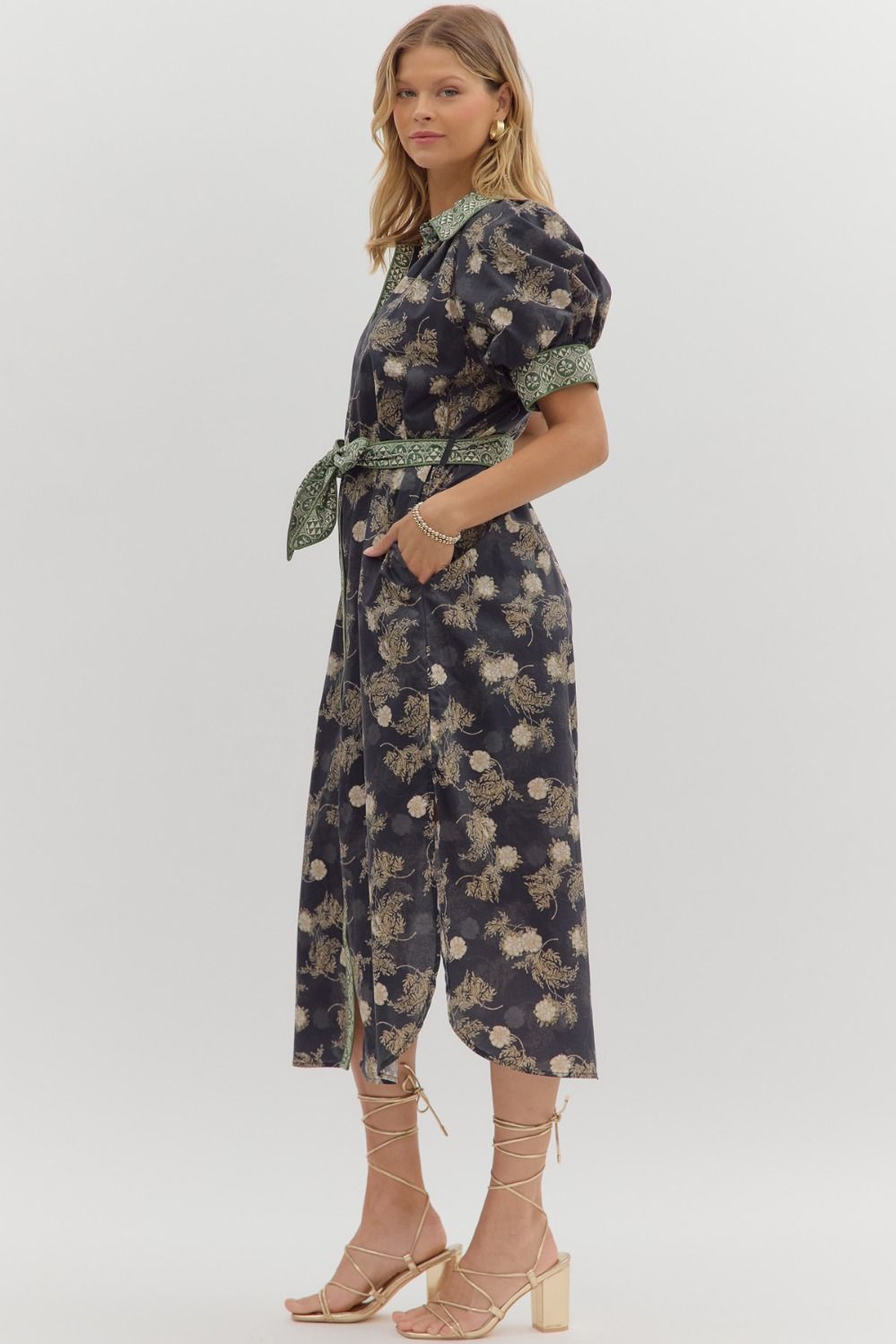 Charlotte Navy Floral Dress