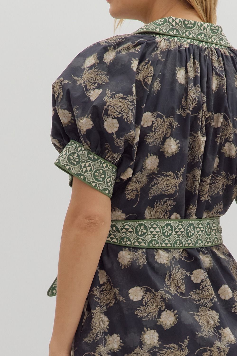 Charlotte Navy Floral Dress