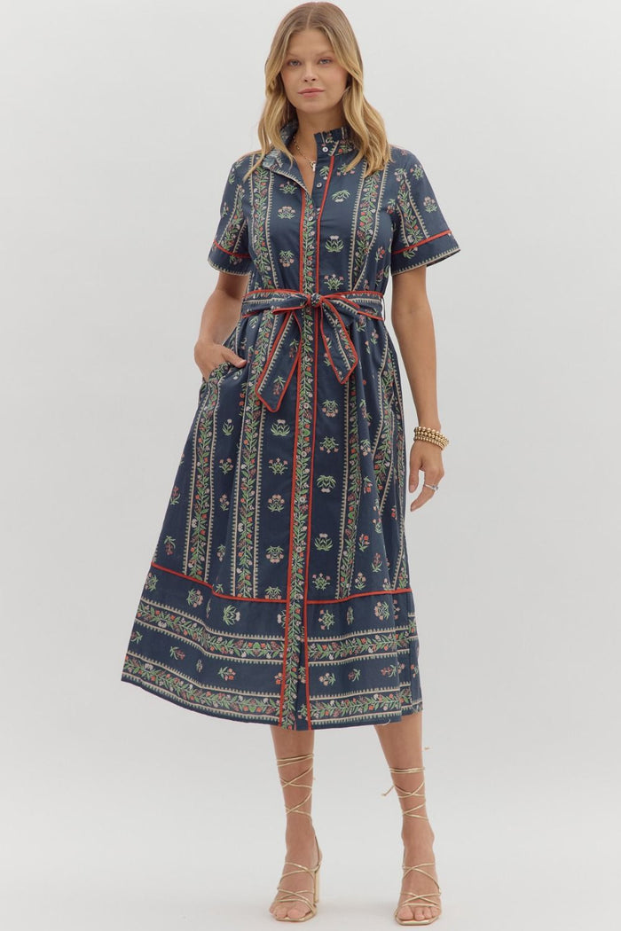 Emily Floral Midi Dress