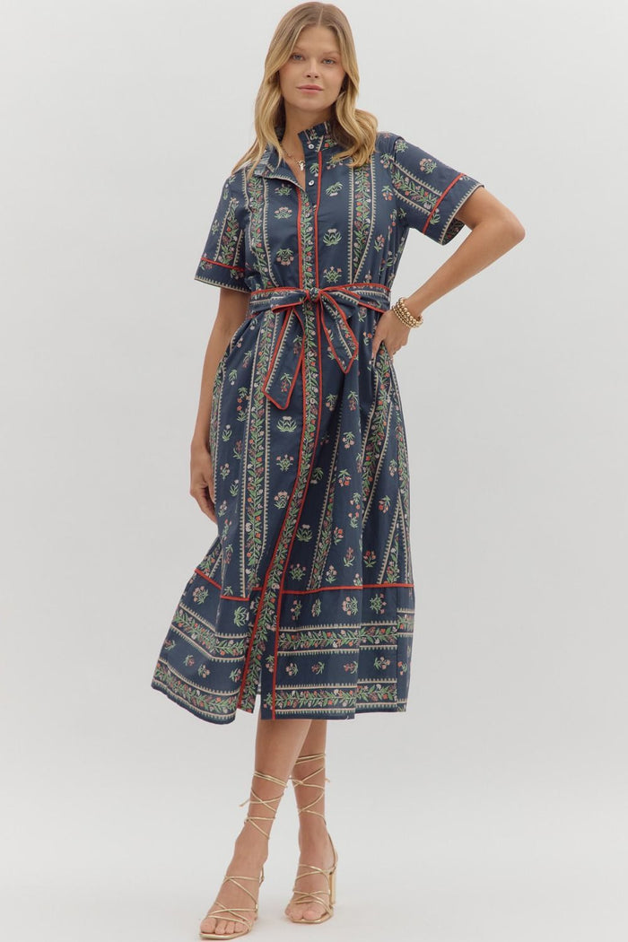 Emily Floral Midi Dress
