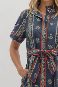 Emily Floral Midi Dress