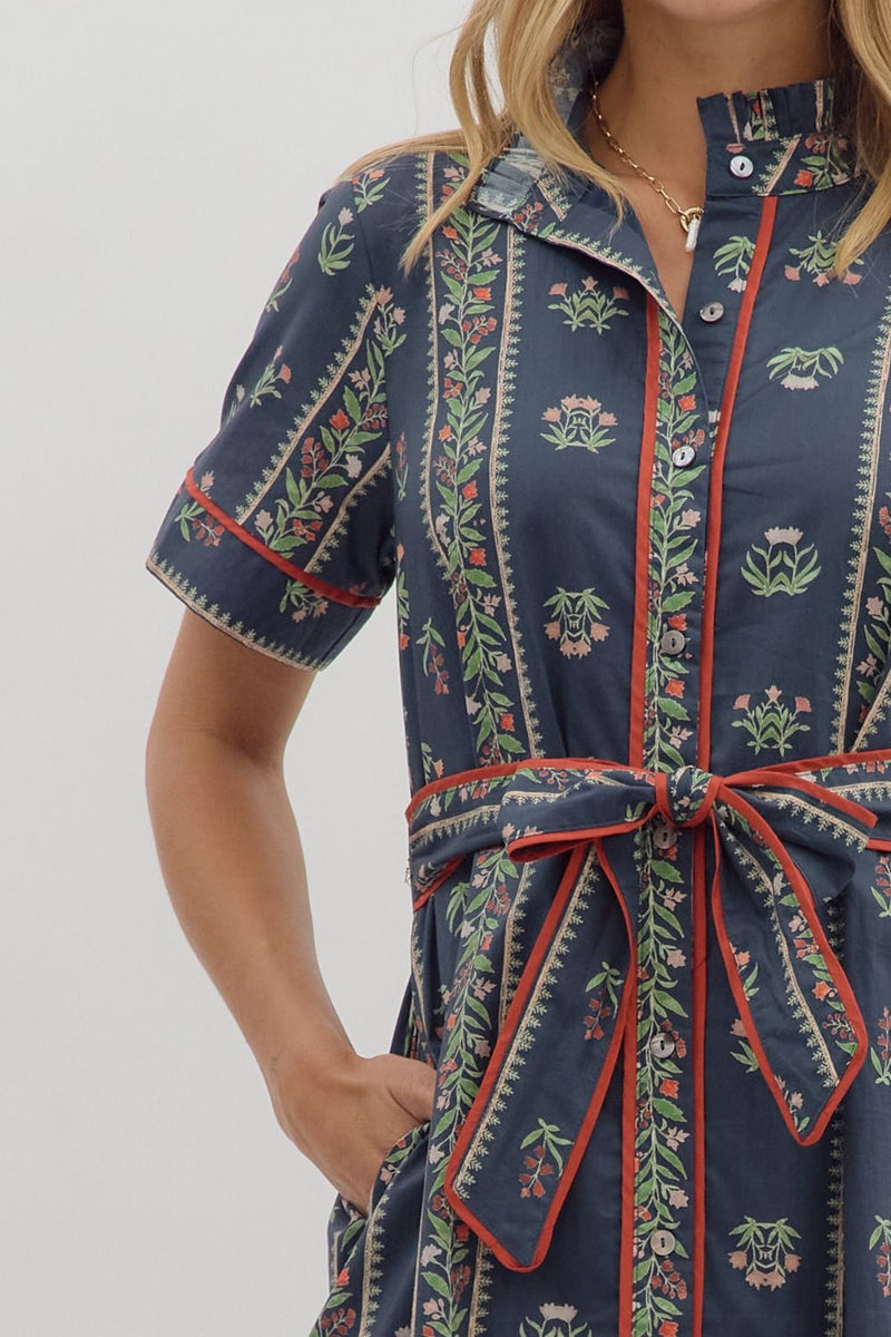 Emily Floral Midi Dress