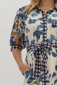 Amelia Floral Midi Dress