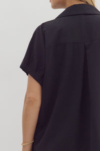 Dolman Collared Dress (black)
