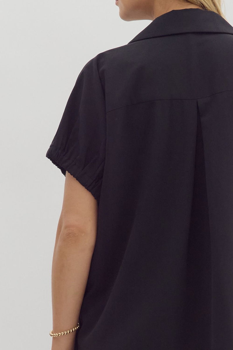 Dolman Collared Dress (black)