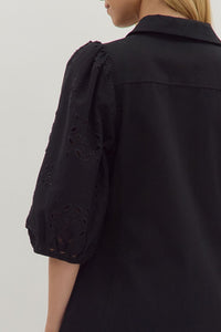 Black Jacquard Dress