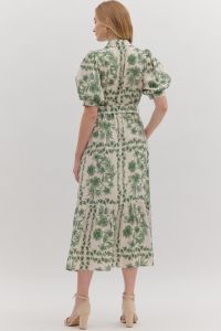 Basil Print Dress - GEORGE-MARY'S