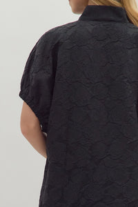 Black Jacquard Dress