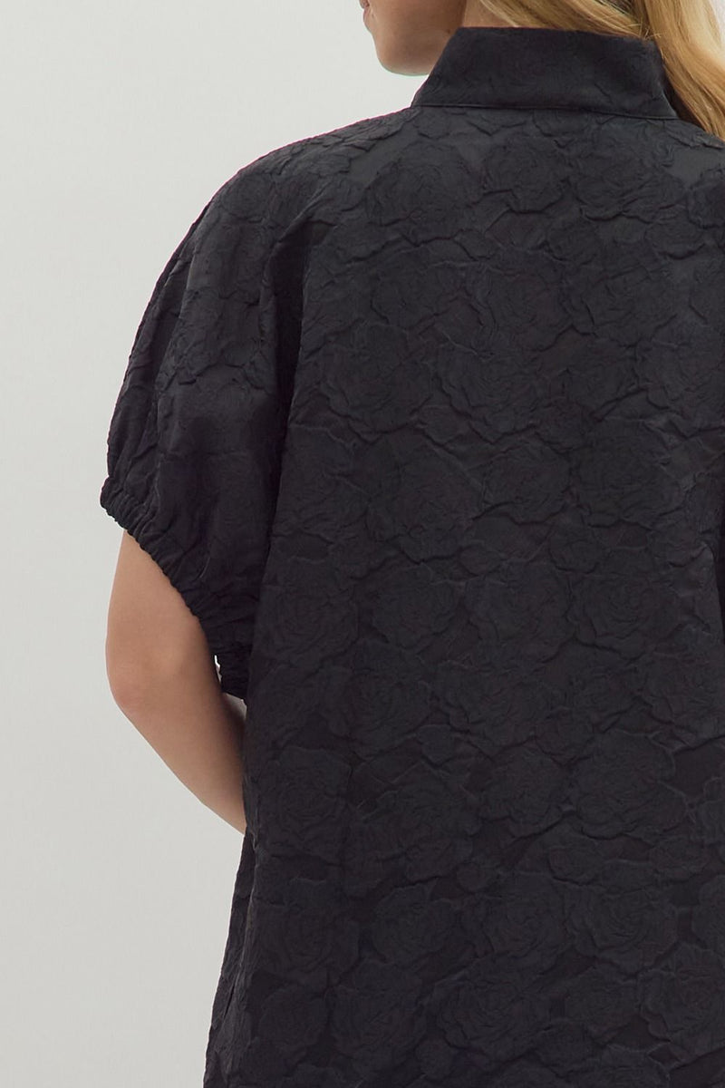 Black Jacquard Dress