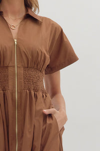 Sundays Smocked Dress (coffee)