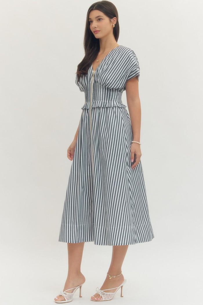 The Romy Dress (navy) - GEORGE-MARY'S