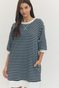 High Tides Marina Dress (navy) - GEORGE-MARY'S