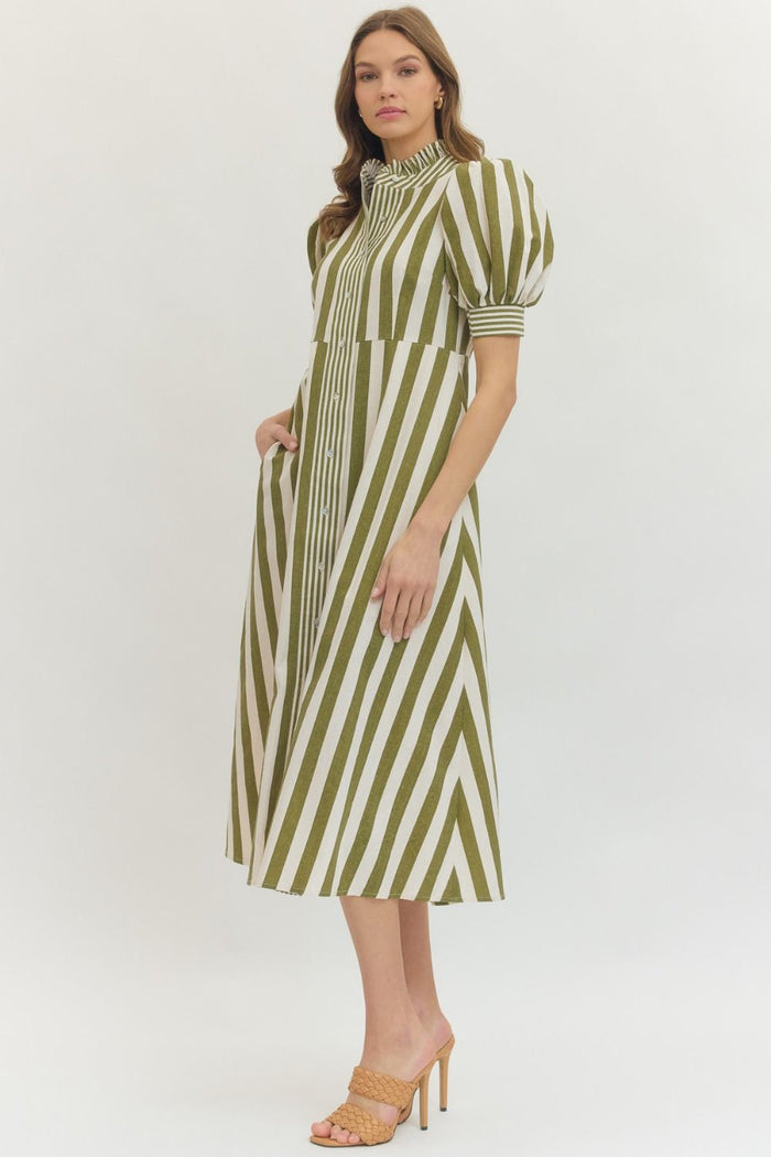 Olivia Striped Dress