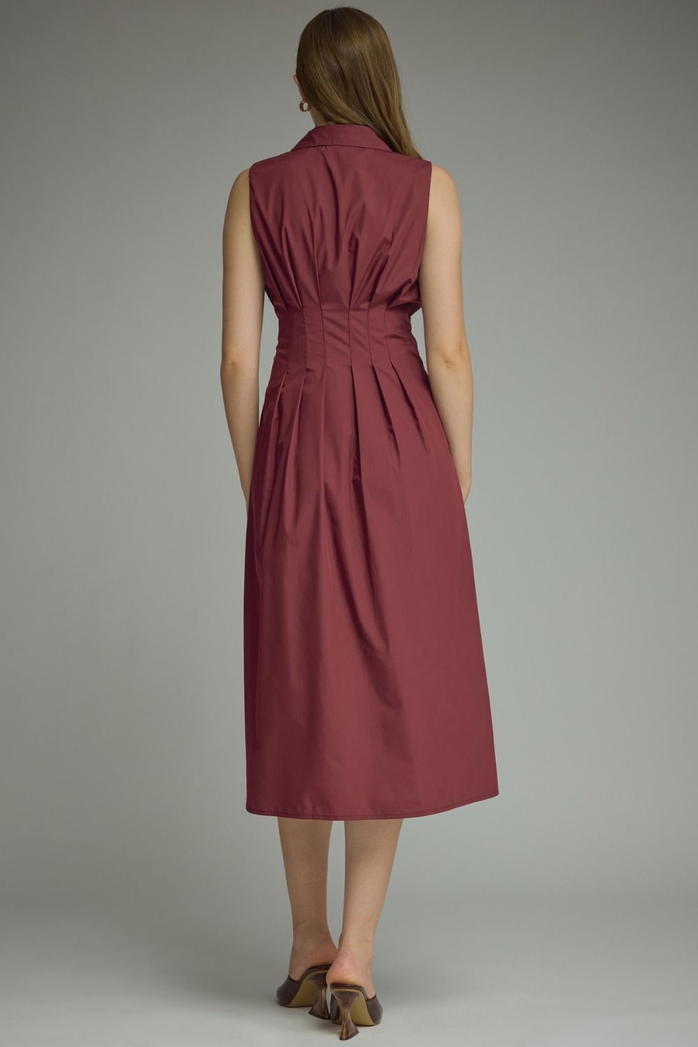 Rowan Midi Dress (wine)