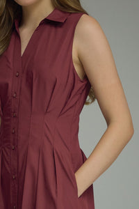 Rowan Midi Dress (wine)