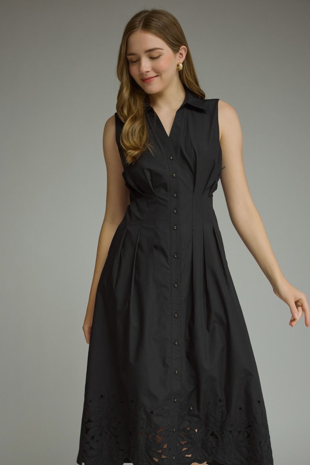 Rowan Midi Dress (black)