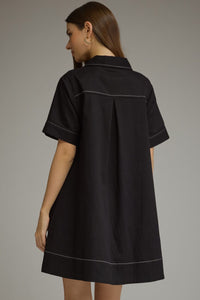 Dex Contrast Stitch Dress