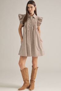 Gingham Ruffle Dress