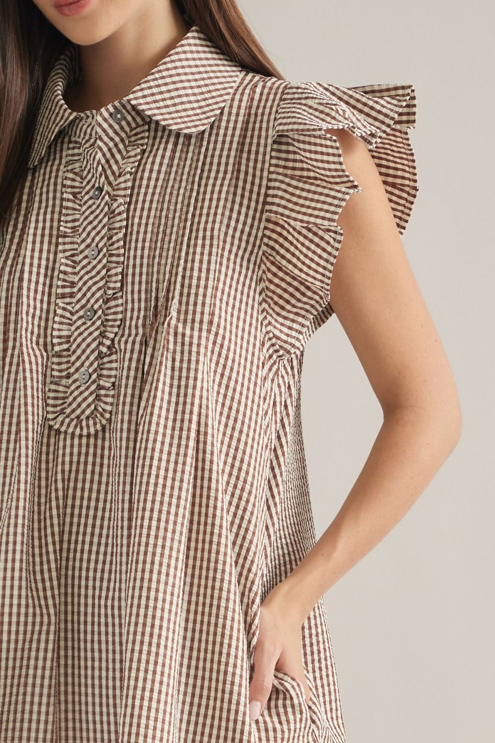 Gingham Ruffle Dress