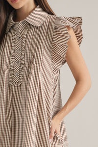 Gingham Ruffle Dress