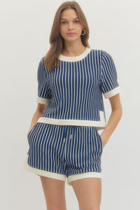 Nellie Navy Stripe Top - GEORGE-MARY'S