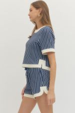Nellie Navy Stripe Top - GEORGE-MARY'S