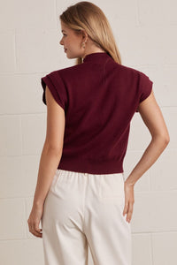 Maroon Sweater Top