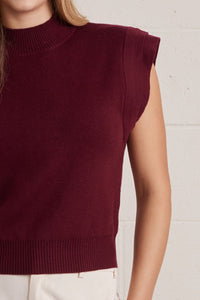 Maroon Sweater Top