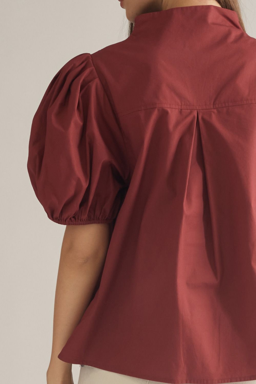 PREORDER Margaret Blouse (bordeaux)
