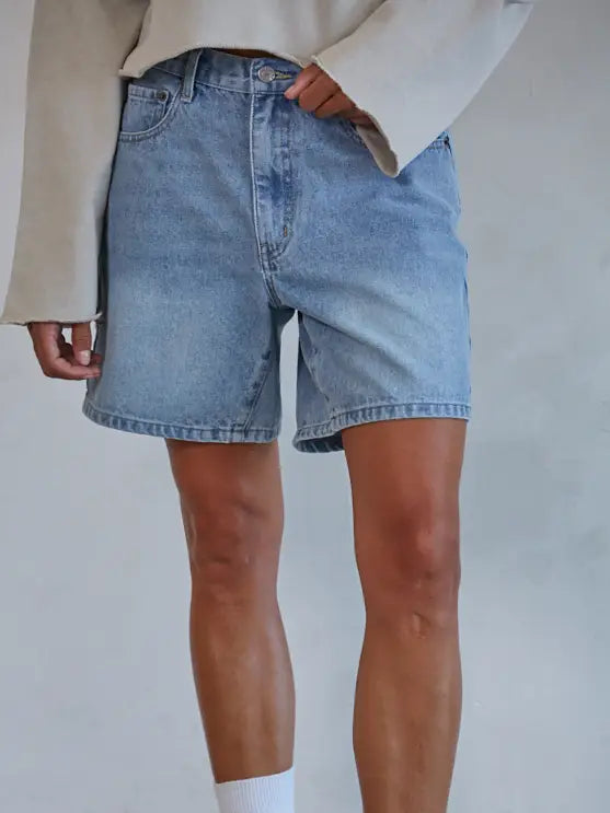 Denim Bermuda Shorts