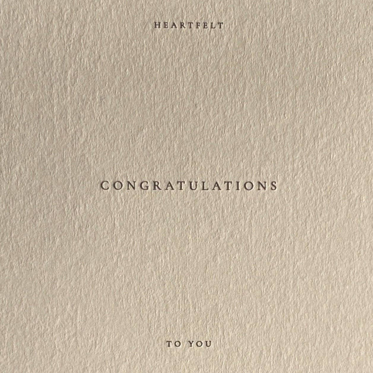 Congratulations No. 01 Card