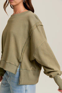Olive Mineral Pullover