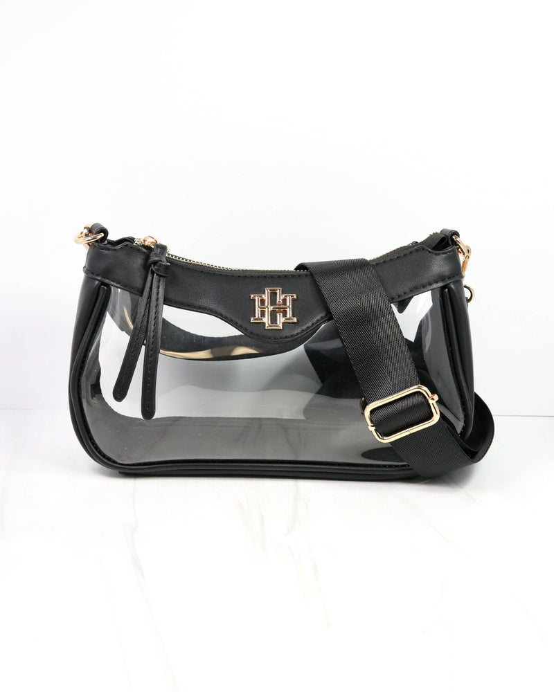 Cassidy Clear Crossbody BLACK
