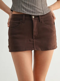 Rodeo Denim Skort (chocolate)