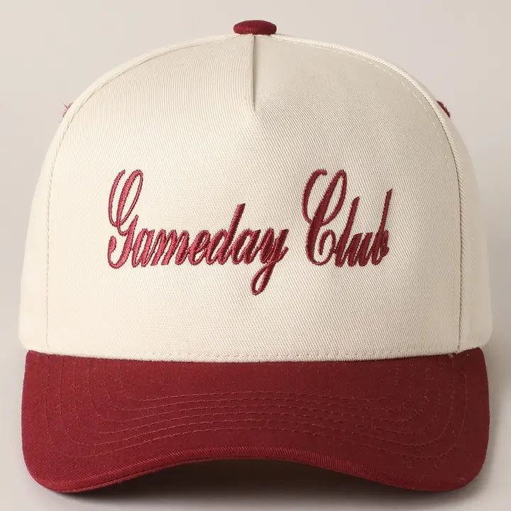 Gameday Script Hat (burgundy)