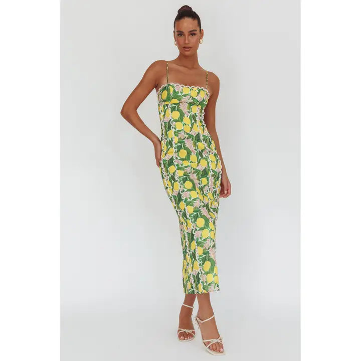 Sicily Floral Midi Dress - GEORGE-MARY'S