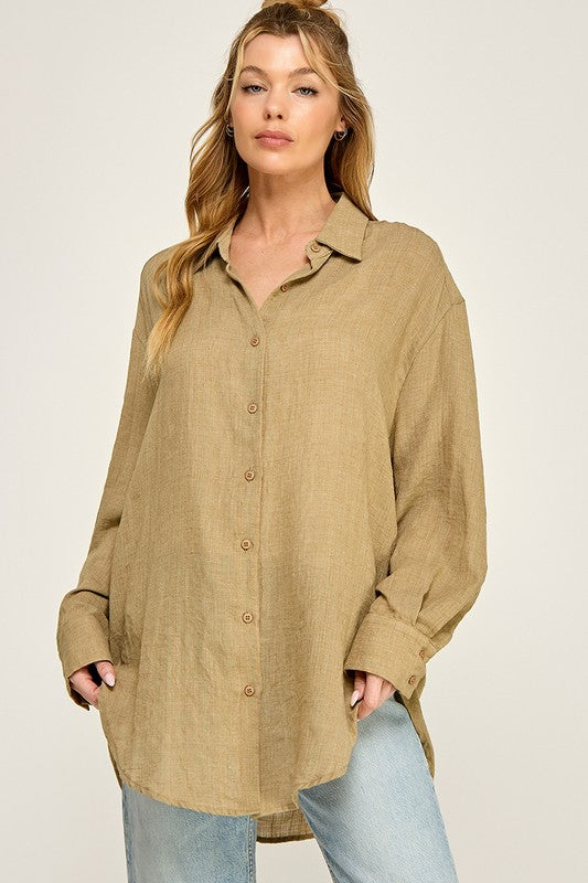 BEST SELLER Daydream Button-Down (toffee)