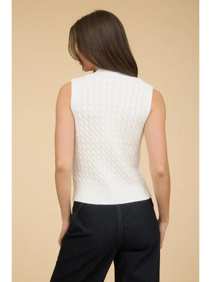 Cable Sweater Vest