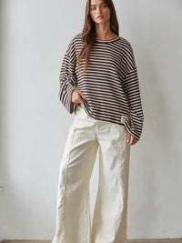 Hughes Striped Boxy Tee