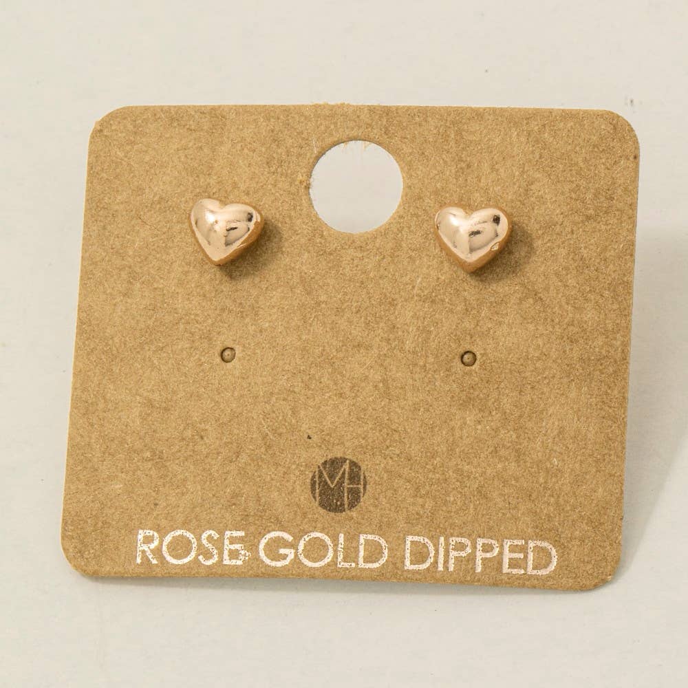 Mini Heart Stud Earrings