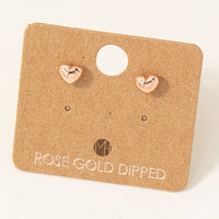 Mini Heart Stud Earrings - GEORGE-MARY'S