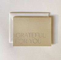 Grateful For You No. 21 Card (2 colors)