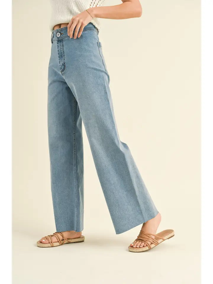 Marine Fit Wide Leg Pants (denim)