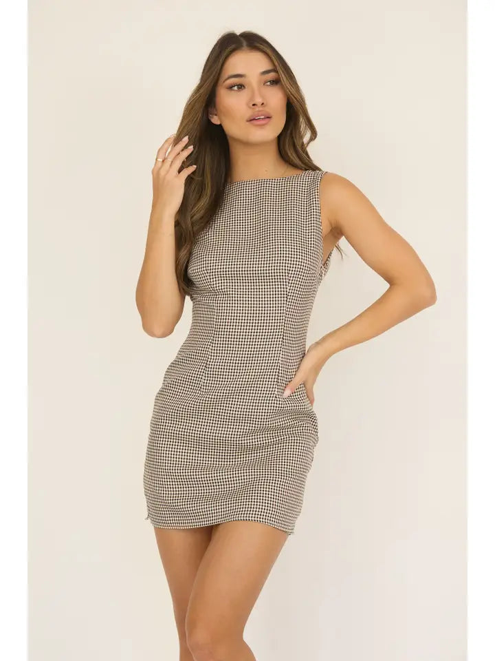 Dylan Gingham Mini Dress