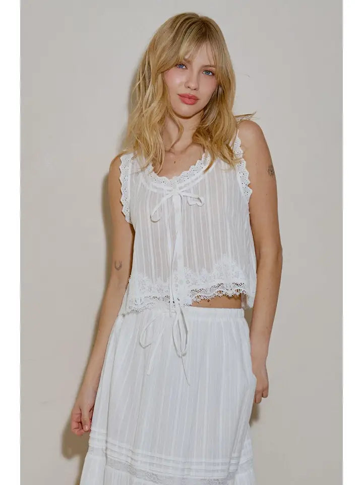 Warner Lace Crop Cami