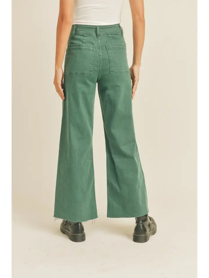 Marine Fit Wide Leg Pants (green)