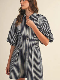 Denim Striped Dress