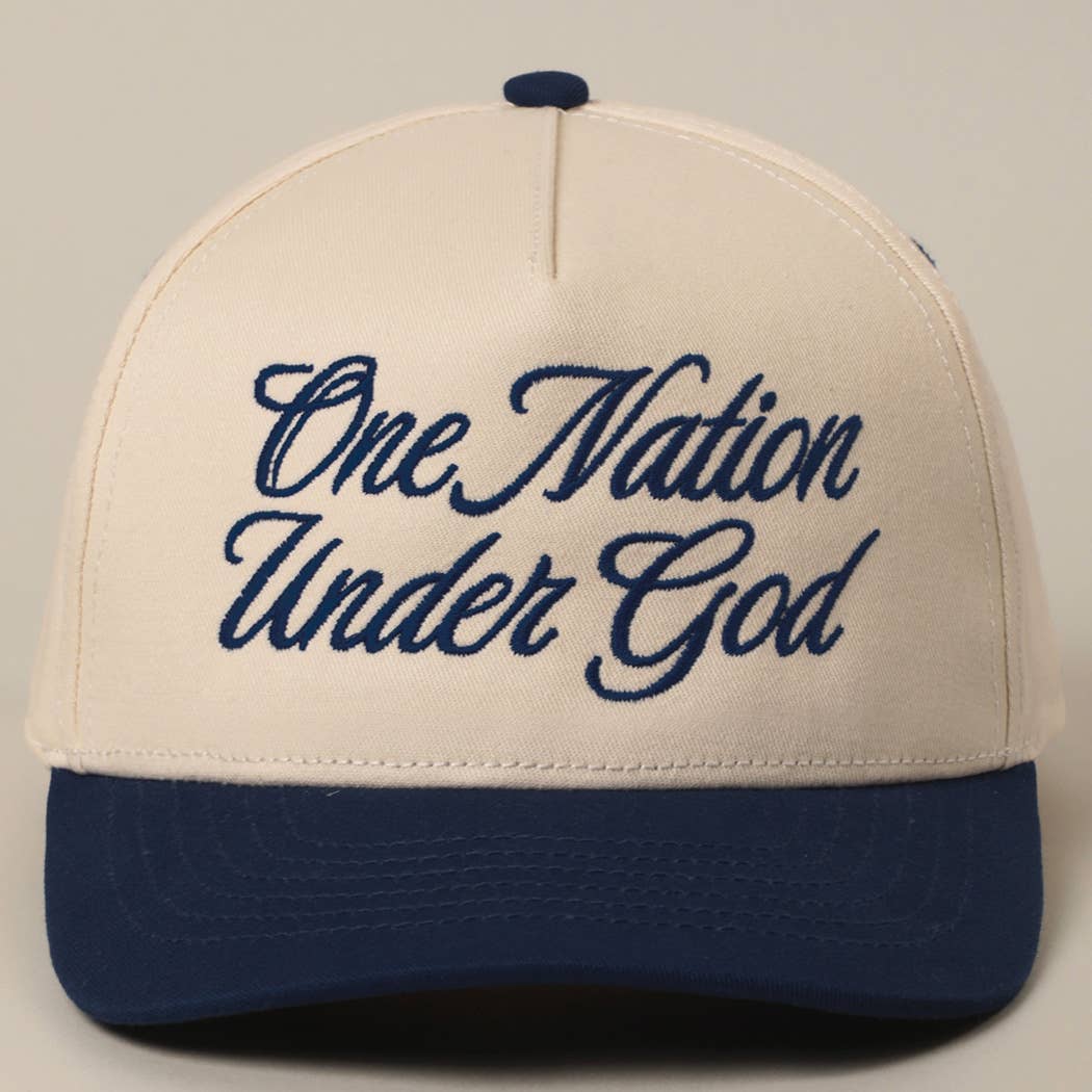 One Nation Under God Trucker Hat ( 3 colors)