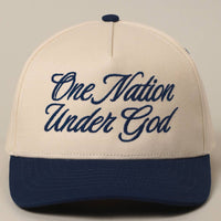 One Nation Under God Trucker Hat ( 3 colors)